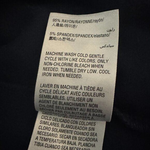 Style & Company Knit Jersey Moto Jacket Sweater Blue Size M Medium - Picture 9 of 10